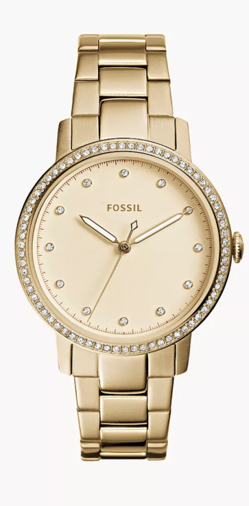 Horlogeband Fossil ES4289 Roestvrij staal (RVS) Doublé 16mm